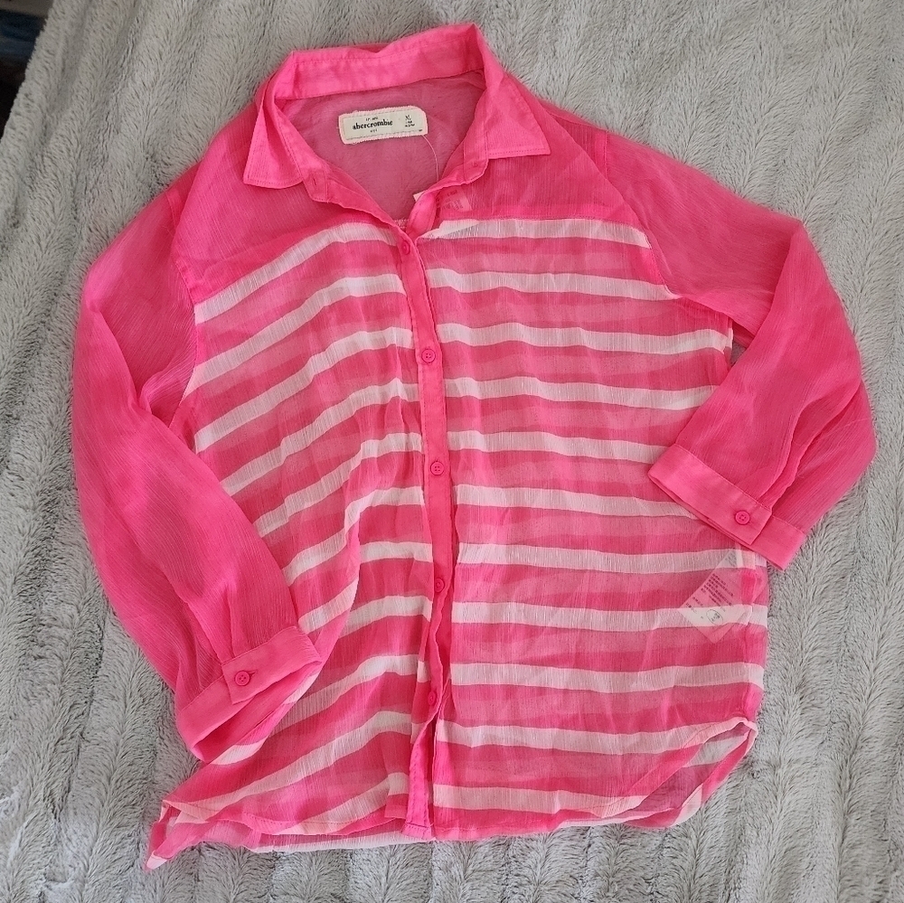 Abercrombie Kids Lightweight Wear over Button-Up Top size XL